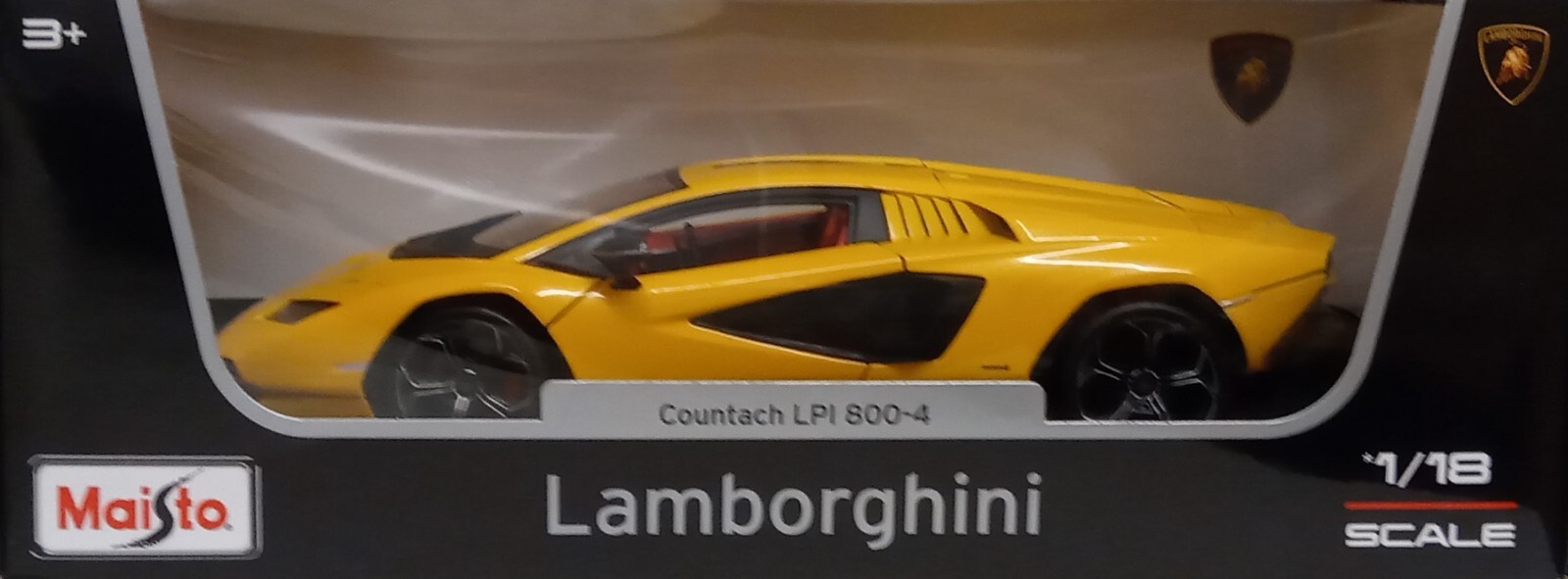 Maisto 1/18 Scale - Lamborghini Countach LPI 800 - 4 (2021) Yellow