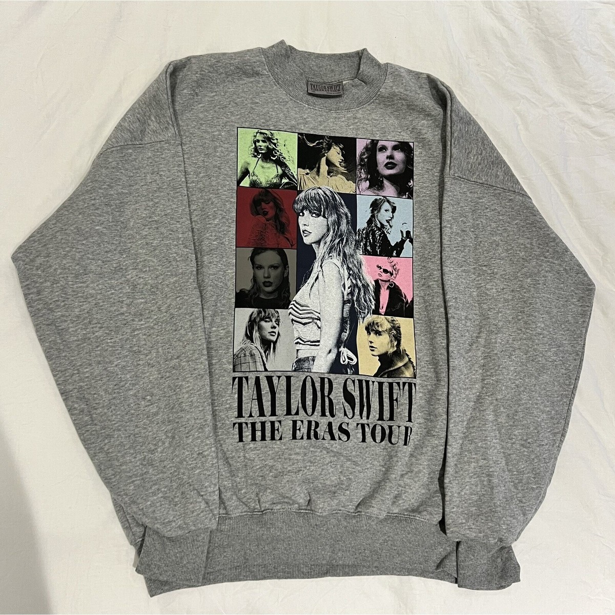 Taylor Swift Eras Tour Grey Crewneck Sweatshirt Top SOLD OUT New