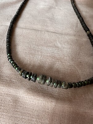 Crinoid Fossil Turquoise Steps Sea Lily Necklace