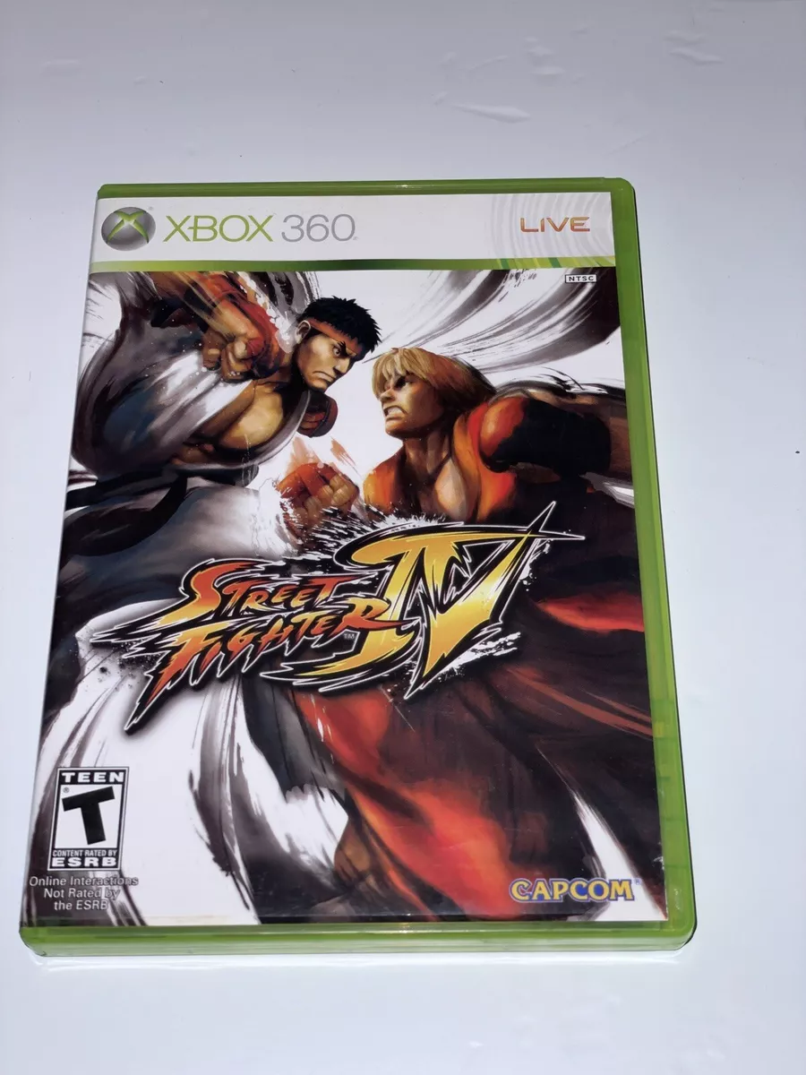 Street Fighter IV Xbox 360 Ultra Rare Cover CAPCOM