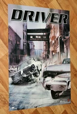 1999 Driver Video game Very Rare Poster PS1 Ubisoft 80x57cm 