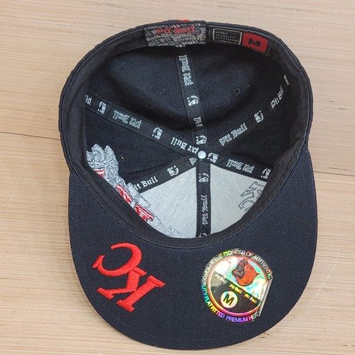 Pit Bull Embroidered KC Chiefs Baseball Cap Hat Fitted Size M Kansas City - Picture 6 of 9