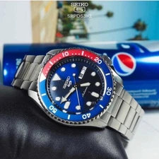 Seiko 5 SPORTS Watch  SRPD53K1 Blue x Red Pepsi (FEDEX 2 DAY)