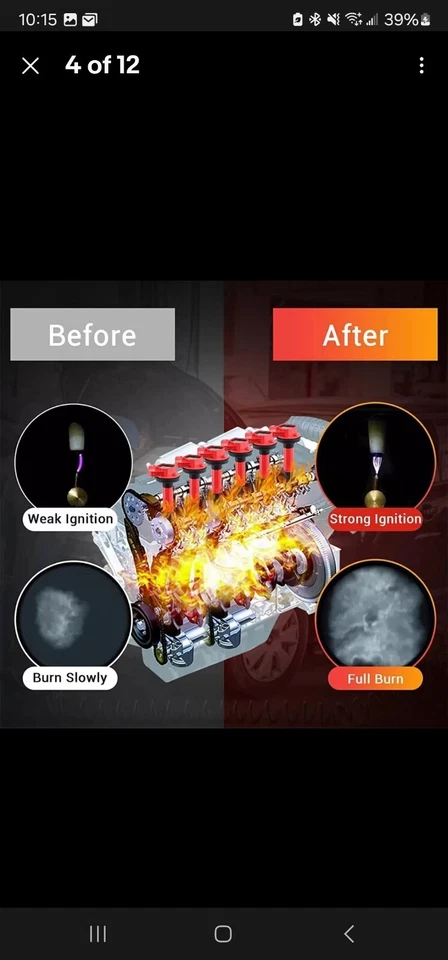 Paquete de 6 bobinas de encendido UF553 para Ford Explorer F150 Lincoln MKT Mazda 3,5 L 3,7 L V6 Foto 4 de 4