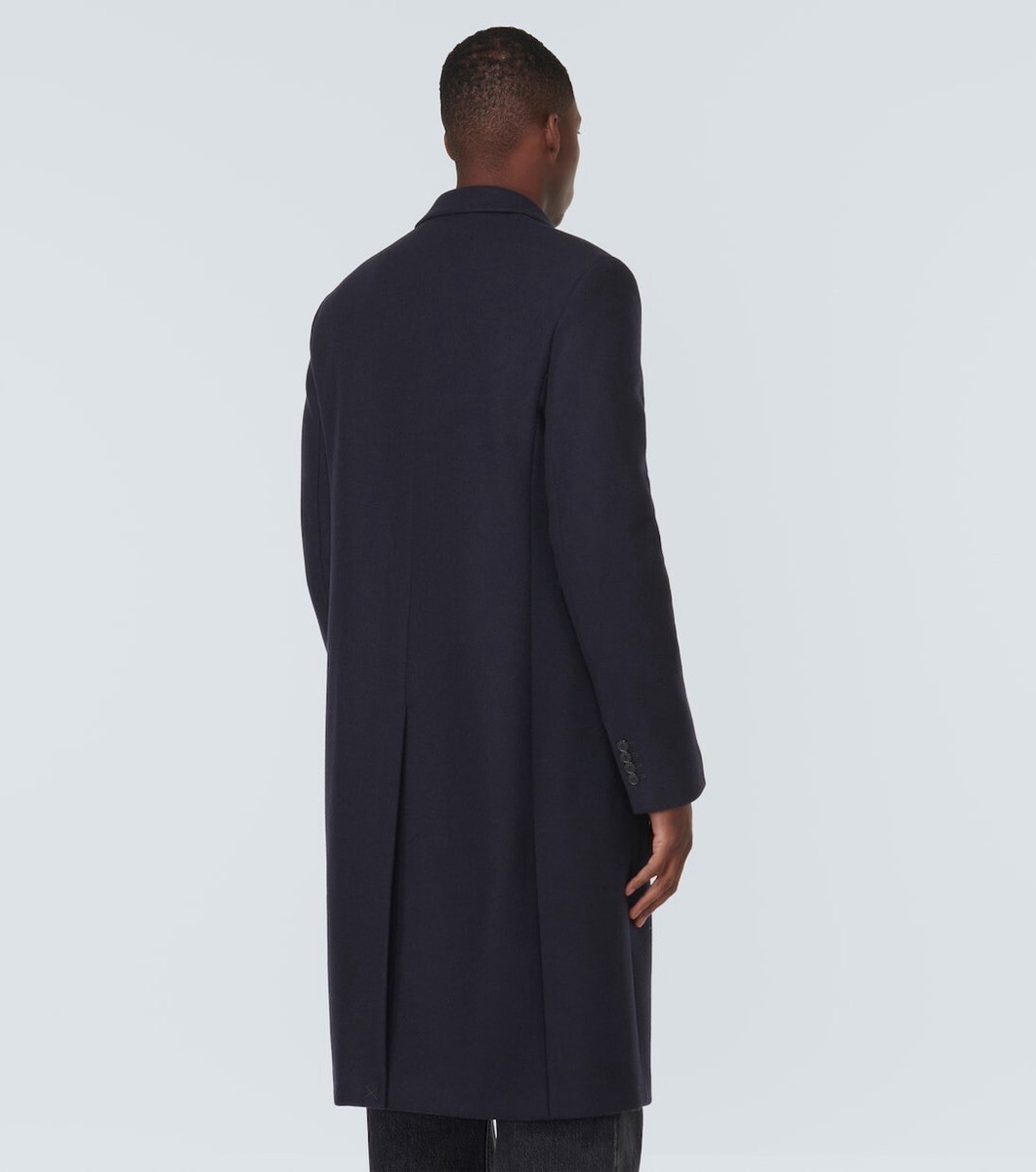 Acne Studios /ウールコート 165cmサイズ 濃紺 a525 Acne Studios Orkar Single-breasted wool-blend coat Navy Blue Size