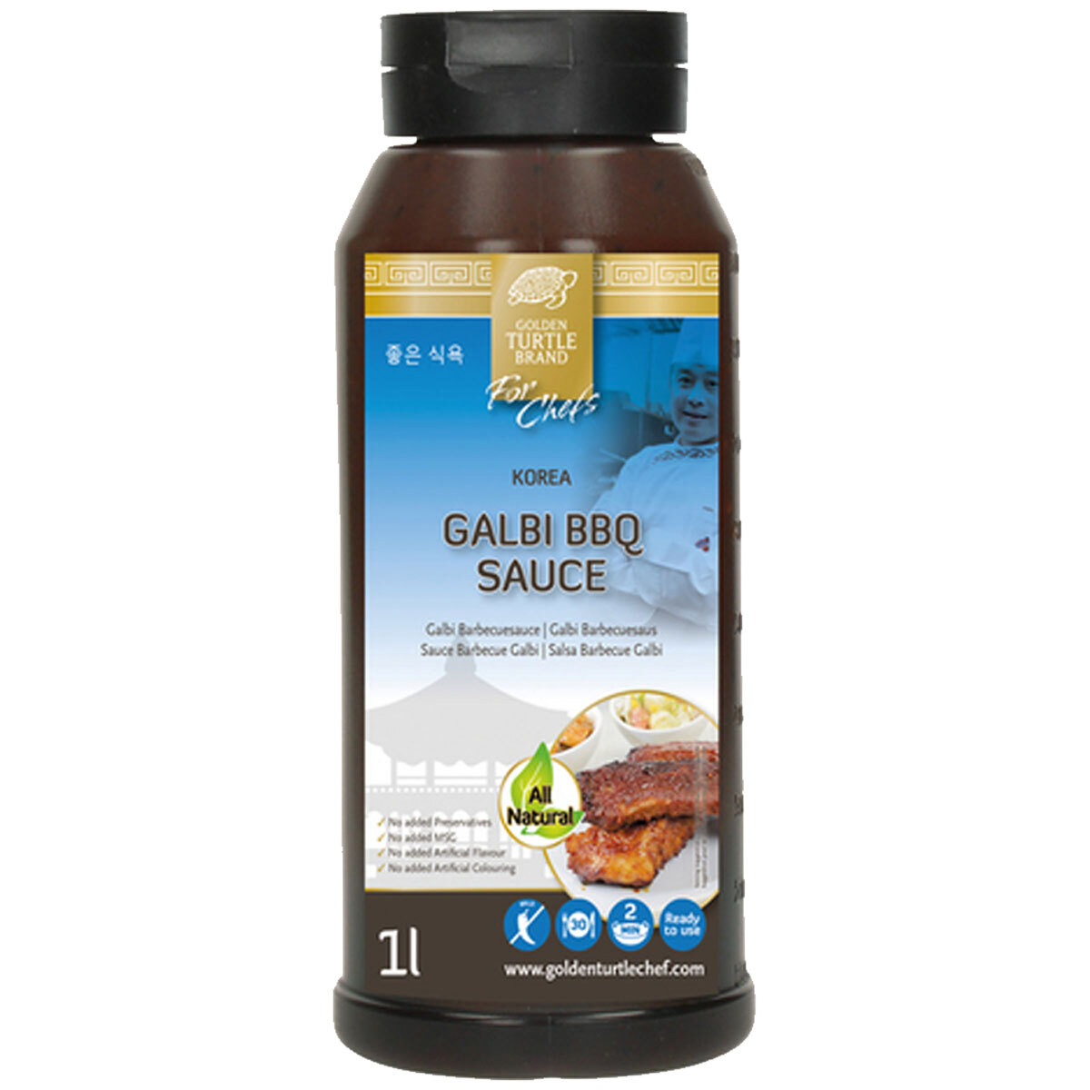 Salsa BBQ Golden Turtle Para Chefs Para Galbi Coreano 1000ml