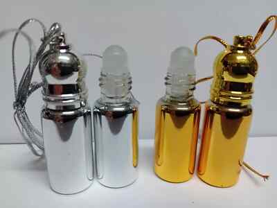 3x 5ml Nachfüllbarer Schlüsselanhänger Parfüm Flakon, Glas. UK.