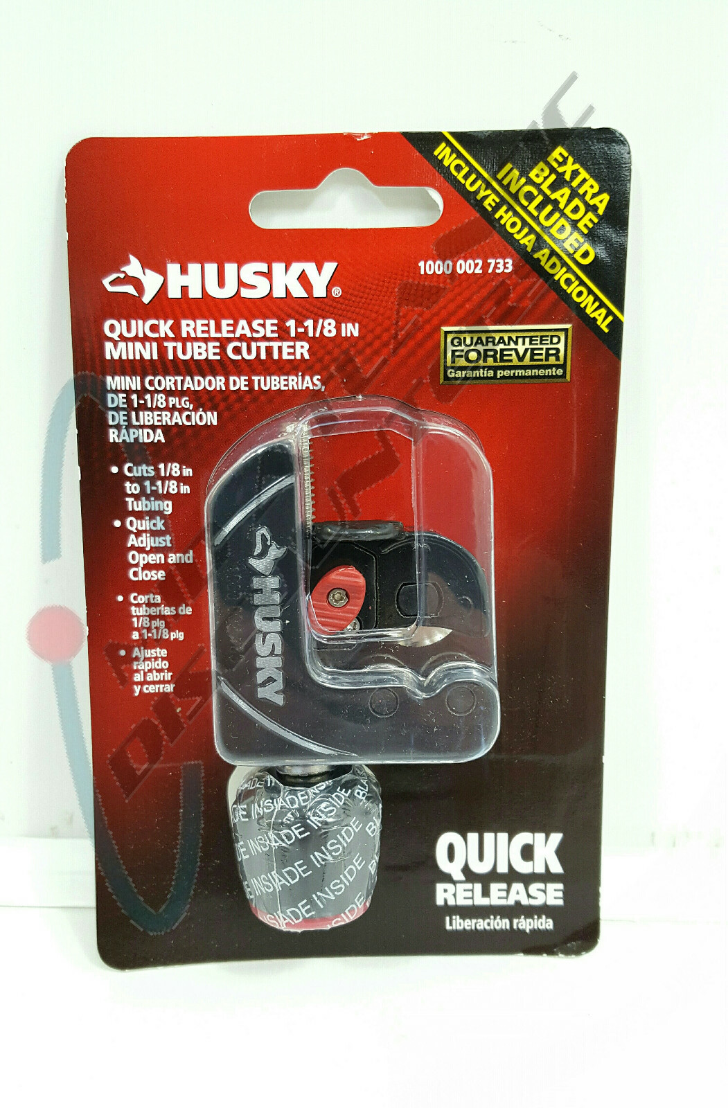 5pk Husky Quick Release 11/8" Mini Tube Cutter, Model 80784111