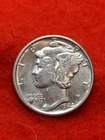 1942 p  Au  Silver Mercury Dime #86c