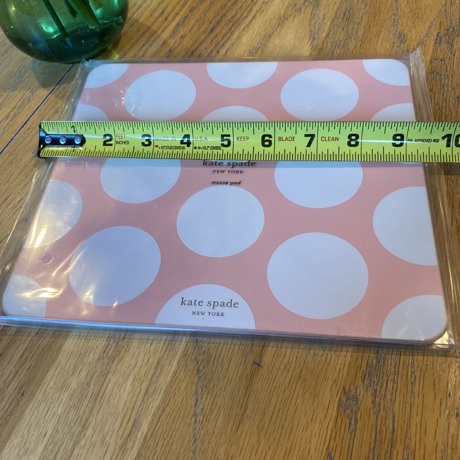 Kate Spade New York Polka Dot Leatherette Mouse Pad,, Peach Pink Jumbo Dot $13