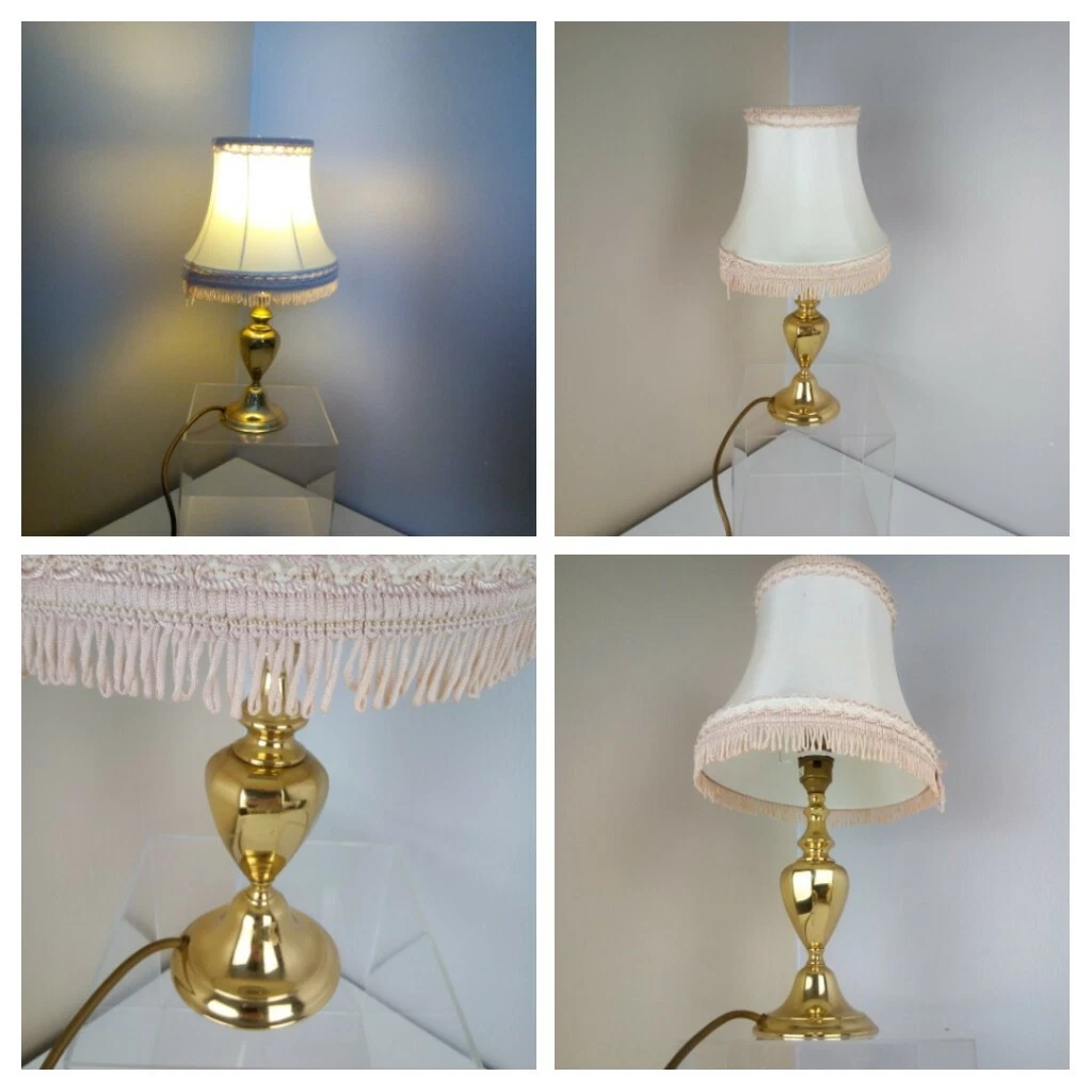 Pink and brass table lamp outlet