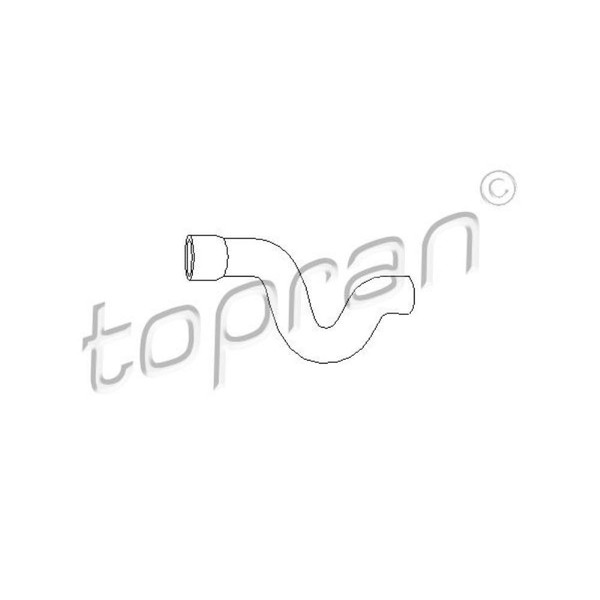 Topran KüHlerschlauch KüHlleitung MotorküHler Oben FüR Opel Vectra A 205 710-image