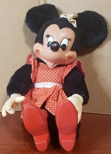 Vintage Applause Minnie Mouse Plush Rubber Face WALT DISNEY