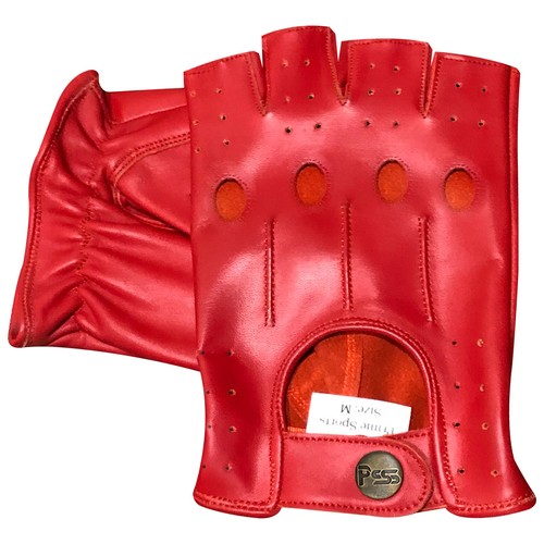 PSS Hombre Medio Dedo Cuero Conducción Ciclismo Exterior Verano Guantes Mitones 309 - Imagen 35 de 58