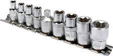 TORX Steckschl&uuml;sselsatz 9 teilig 1/4" 3/8" Zoll N&uuml;sse Au&szlig;en Torxschl&uuml;ssel PROFI