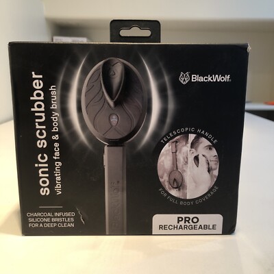 BlackWolf Sonic Scrubber - Powered Body and Face Brush