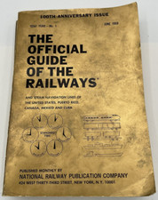 June 1968 100th Official Guide Railway Steam Navigation Lines Maps Timetable