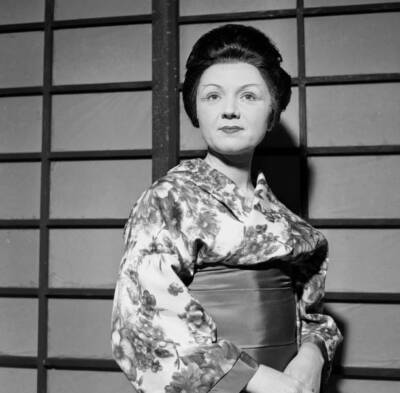 Berthe Monmart in Madam Butterfly of Giacomo Puccini Paris 1960s Old Photo