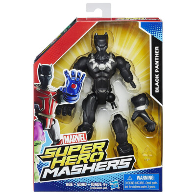 BLACK PANTHER ( 6'' )  ( 2015 ) VERY RARE MARVEL SUPER HERO MASHERS ACTION FIGURE