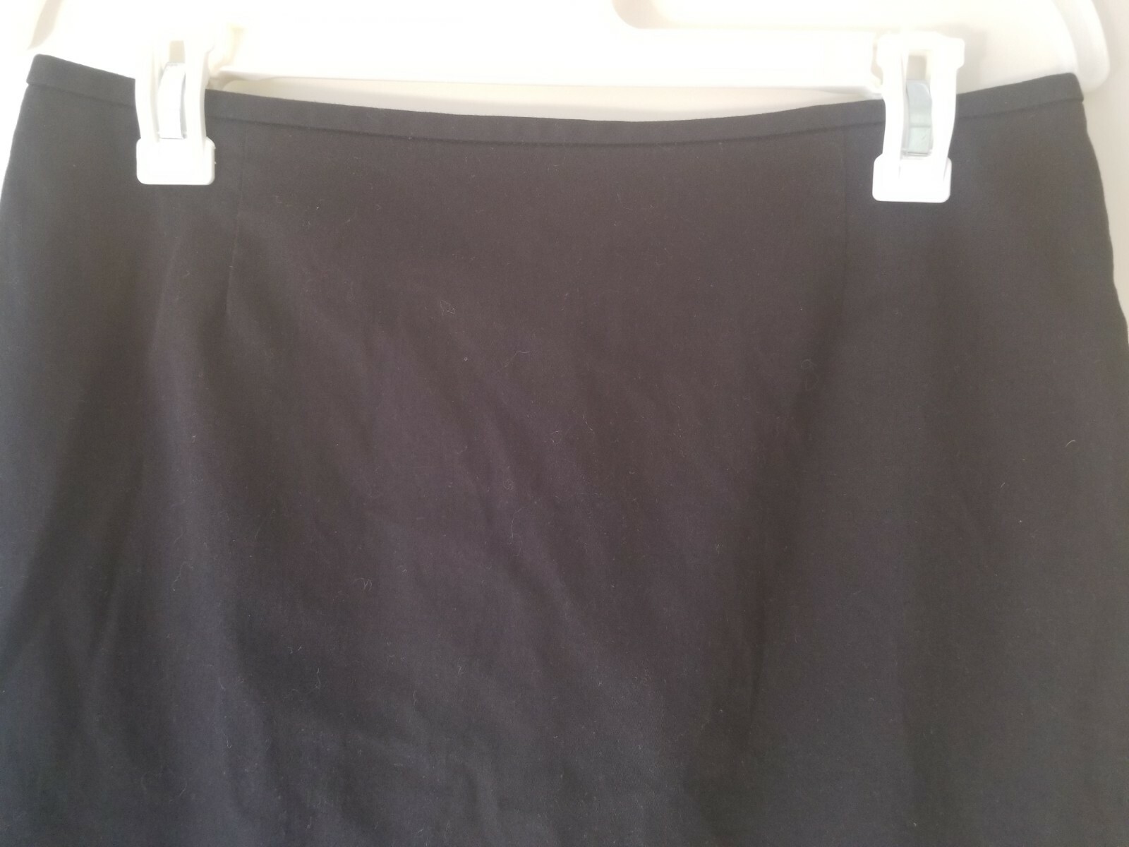 Unbranded Basic Solid Black Mid Length Zip Up Pen… - image 2