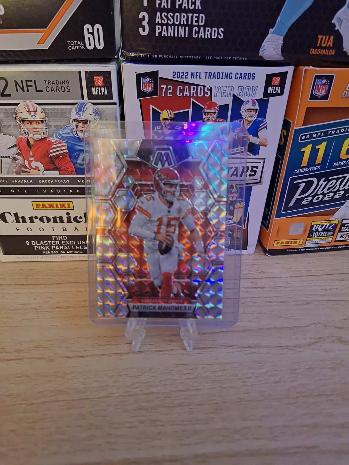 2023 Mosaic Football Patrick Mahomes Silver Mosaic Prizm #109 Chiefs