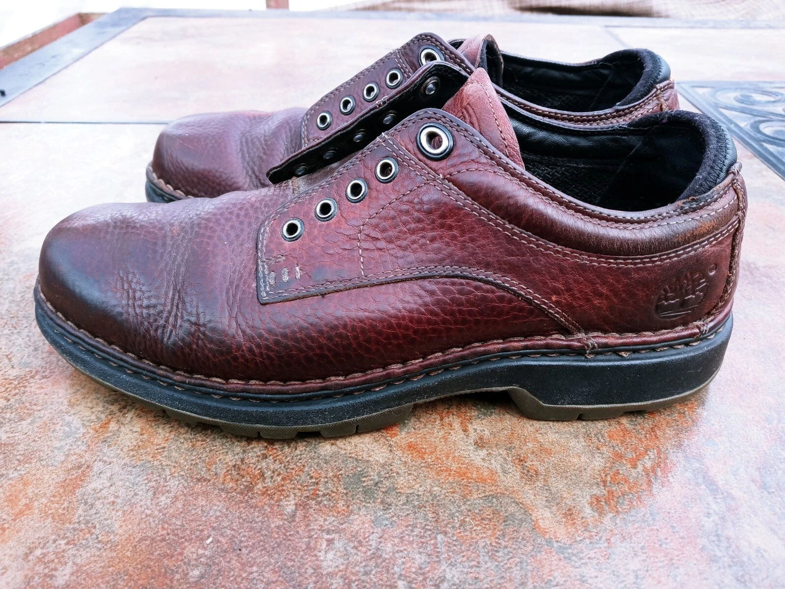 Timberland Smart Comfort Mens Brown Leather Lace Up Oxford Shoes: Size 8M 77132