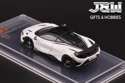 CM MODEL McLaren 765LT White with Carbon Fiber Hood Decal 1/64 | eBay