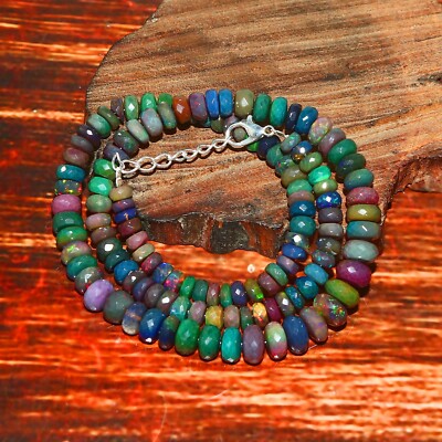 Opal Beads Natural Gemstone Fire opal Beads Stone Necklace