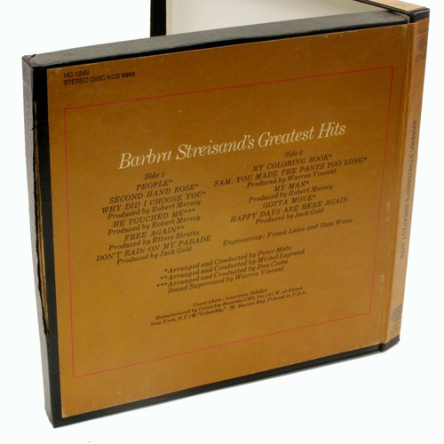 Barbra Streisand’s Greatest Hits 3.75 ips Reel-to-Reel Tape Columbia HC1249 - Imagen 5 de 11
