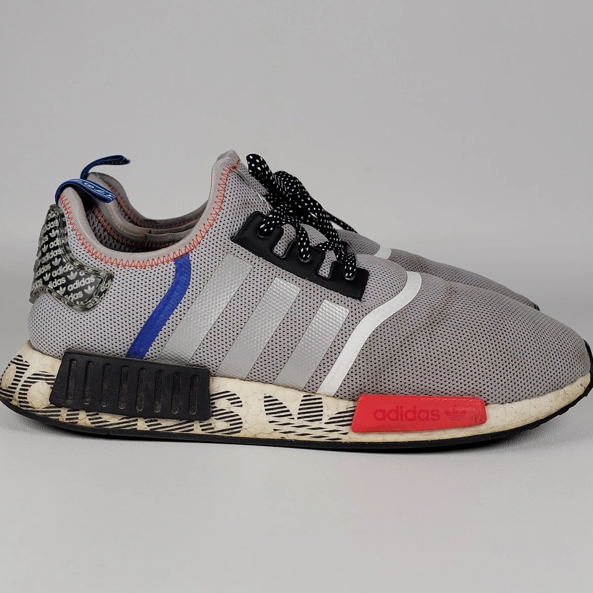 adidas gazelle silver green womens Adidas NMD R1 Boost Print White Black Red