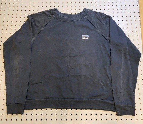 Patagonia Organic Cotton Crewneck Sweatshirt Medium Slate Blue Logo Patch Sweate