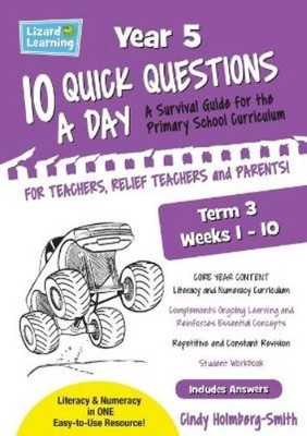 Cindy Holmberg- Lizard Learning 10 Quick Questions A Day Year 5 T (Taschenbuch)