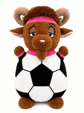 Ready to Hug Sport GOAT Soccer Plush, 24-Inch, Multicolor, Ultra-Soft Polyester