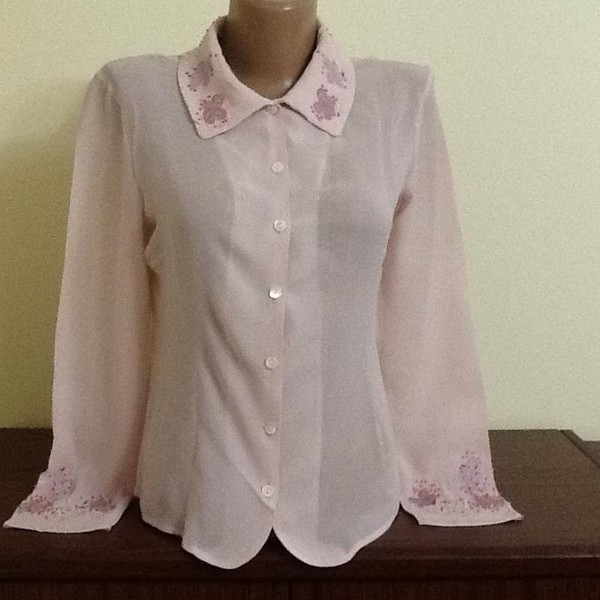 Women Laura Ashley Shirt Pink 38 / M / 46 #A36I