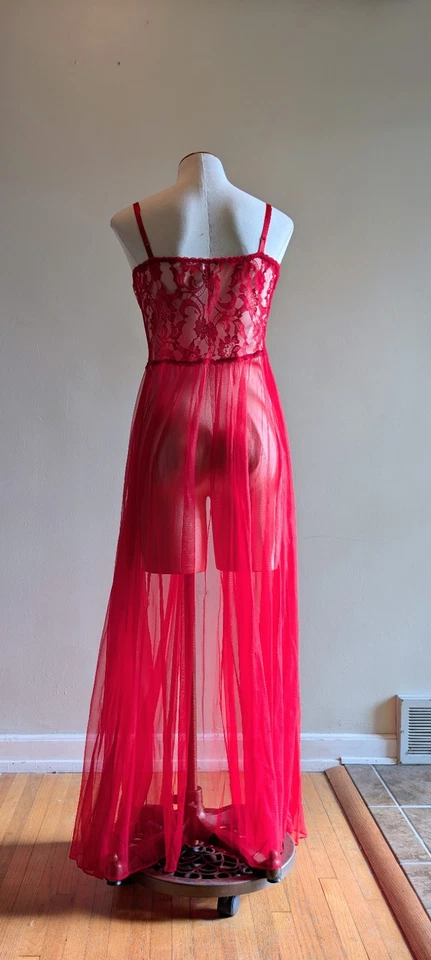 Vintage Fredericks Of Hollywood Nightgown With Matching Cover Up - Image 4 of 4