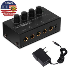 Headphone Amplifier Ultra-Compact Stereo Earphone Amplifier Audio Amplifier 4 Ch