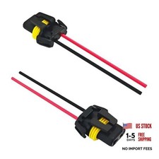 PCS 9005 Headlight Connector Pigtail Headlight Wiring Harness Female Adapter 4
