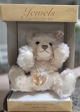 Jewels The Steiff Teddy Bear Swarovski Heart Ornament 2007 Limited Edition Rare
