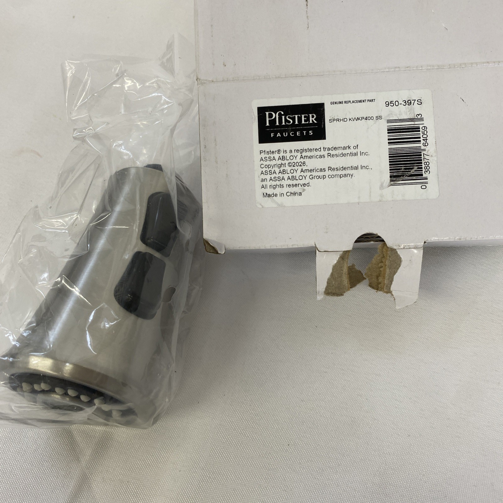 Pfister 950-397S Pfirst Series Kitchen Pull Down Faucet Sprayer, Stainless Steel
