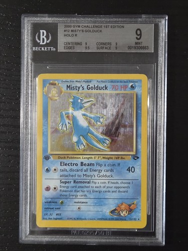 Misty's Golduck (1st Edition) graded BGS 9 for sale on eBay