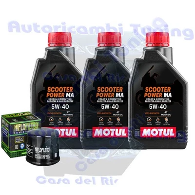 Titre D'Huile Motul Scooter 5W40 Pour Yamaha XP530 TMAX BLACK MAX Iron 12>16 - Photo 1/4