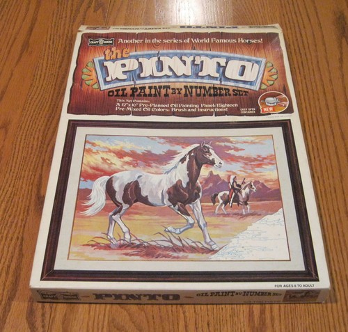 PBN  PAINT BY NUMBER   CRAFT HOUSE   THE PINTO  W/ BOX   1978