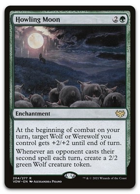 Howling Moon #204 (NM) Crimson Vow VOW Magic MTG