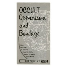 Occult Oppression Bondage Pamphlet - 1970s Tract - Telepathy Magic Seance Oddity