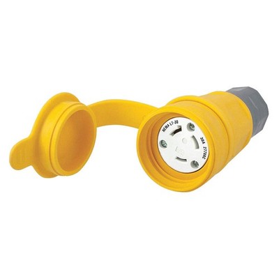 HUBBELL HBL29W49 WT LckCon,Strt;30 A;Yellow,Elstmr,L7-30R 39AW55
