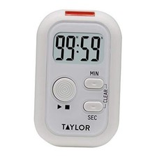 Multi-Alert Sound, Light, Vibration Digital Timer, Standard, White