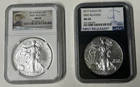 2014 NGC  Eagle S$1 FIRST RELEASE MS69 & 2017 NGC Eagle S$1 FIRST RELEASE MS69