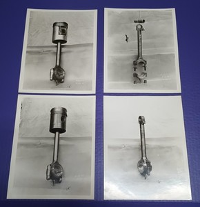 (4) 1927 8x10s Mack AB Motor Piston and Connecting Rod FOUR FACTORY VIEWS