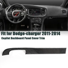 For 11-14 Dodge Charger Carbon Fiber Copilot Store Glove Box Panel Cover Trim 1x