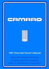 1987 Chevrolet Camaro Owners Manual